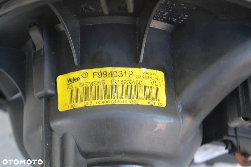 VW AUDI SEAT SKODA WENTYLATOR NAWIEWU WNĘTRZA OGRZEWANIA KLIMATYZACJI 1K1820015D - 3