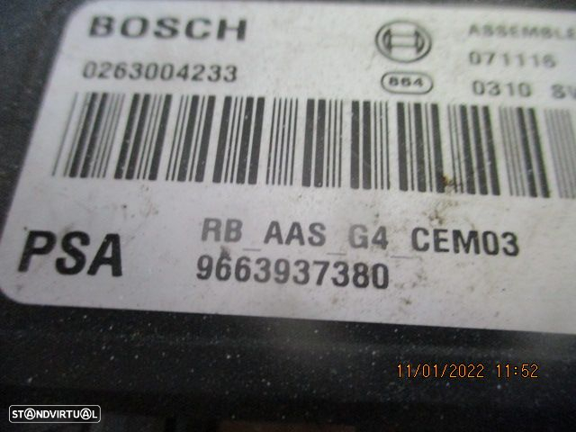 Modulo 9663937380 PEUGEOT 308 2008 1.6Hdi  Unidade De Controle De Sensores De Estacionamento - 2