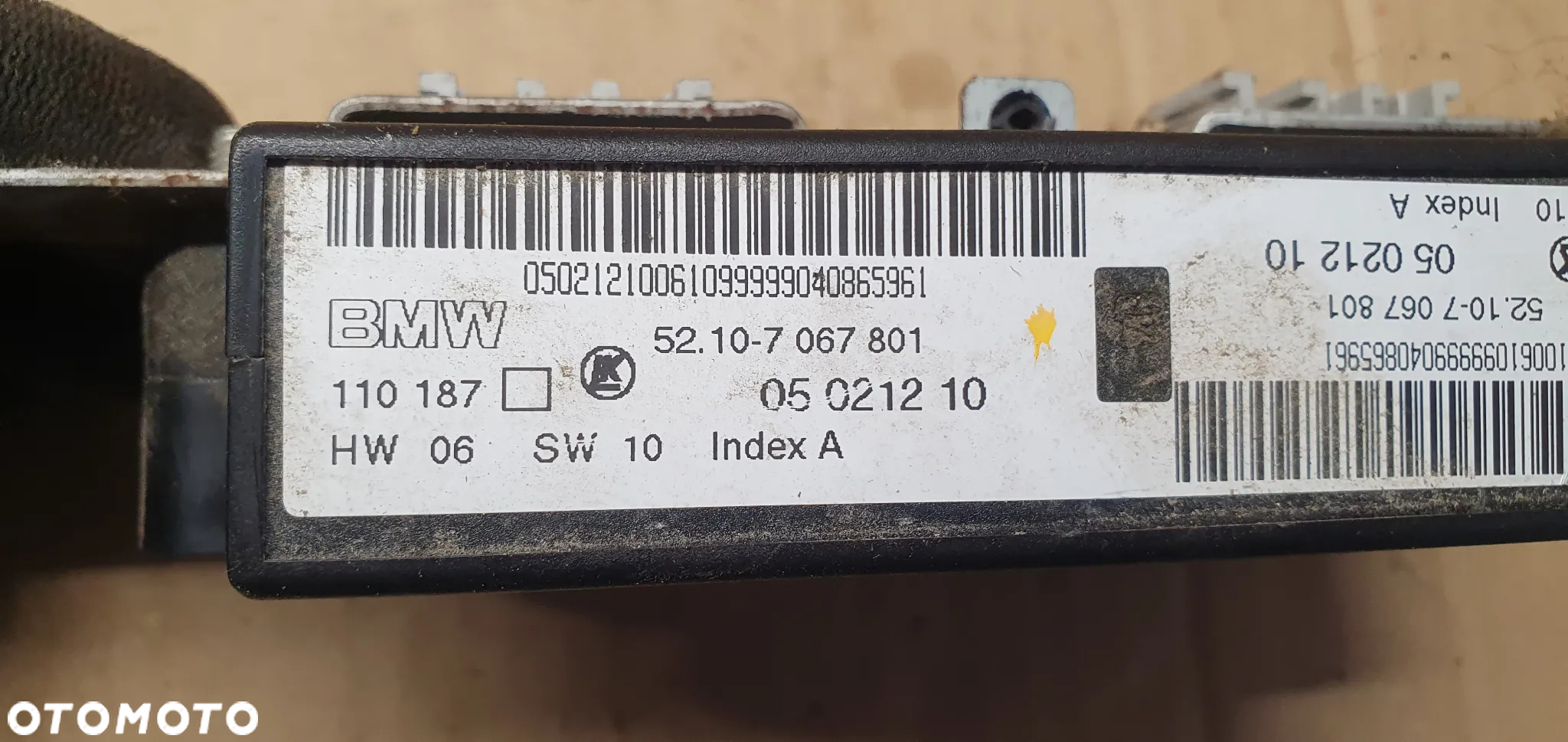Moduł sterownik pamięci fotela BMW E46 Cabrio 7067801 - 5