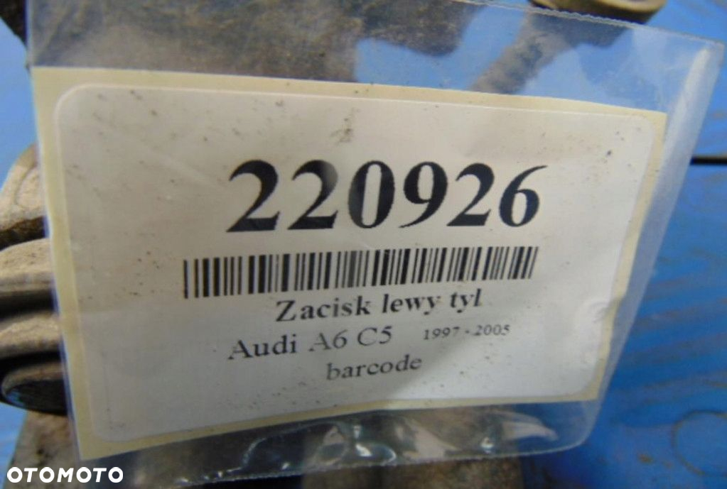 AUDI A6 C5 ZACISK HAMULCOWY LEWY TYŁ - 6