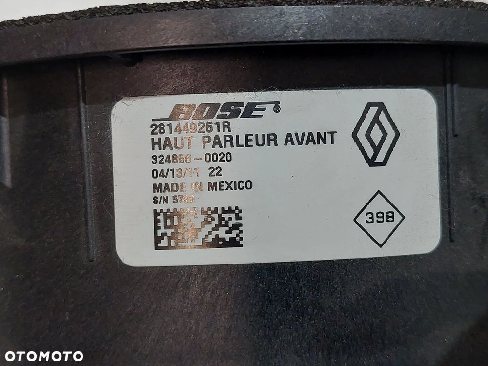 NAGŁOŚNIENIE BOSE KOMPLET RENAULT SCENIC III 3 1,4 TURBO R 2011 - 7