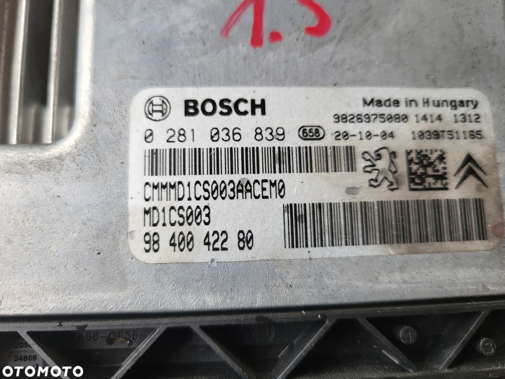 Komputer sterownik silnika Peugeot 308 T9 1.5 BLUEHDI - 3