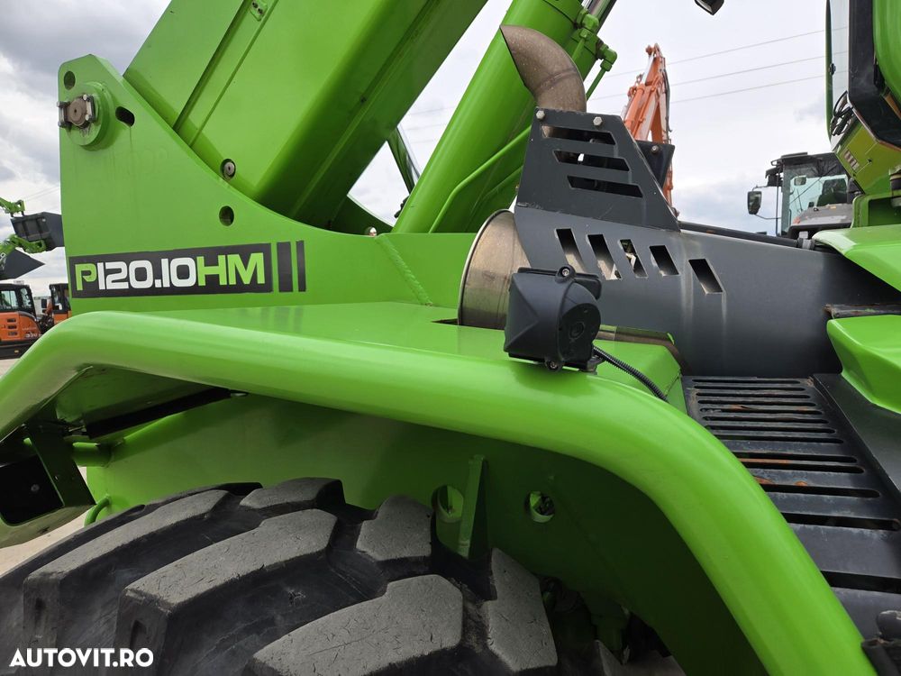 Merlo CA SI O MACARA de 12t, P120.10, ridica 12t la 5m si 7t la 10m, 1.164h, 2018, furci, cupa 3,5mc, Masa operational 15,6t, sistem protectie cu 3 camere/parte, protectie cabina, Aer cond, cilindri de MACARA, posibil leasing 2 ani, PROMOTIE 93.900 EUR+Tva - 14