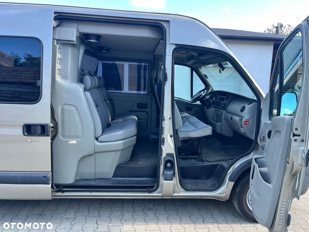 Opel Movano / L3H2 / Master / 2.5 D / 145 KM / brygadówka / doka / 6 osób / klima / WEBASTO / z Niemiec / Super stan - 12