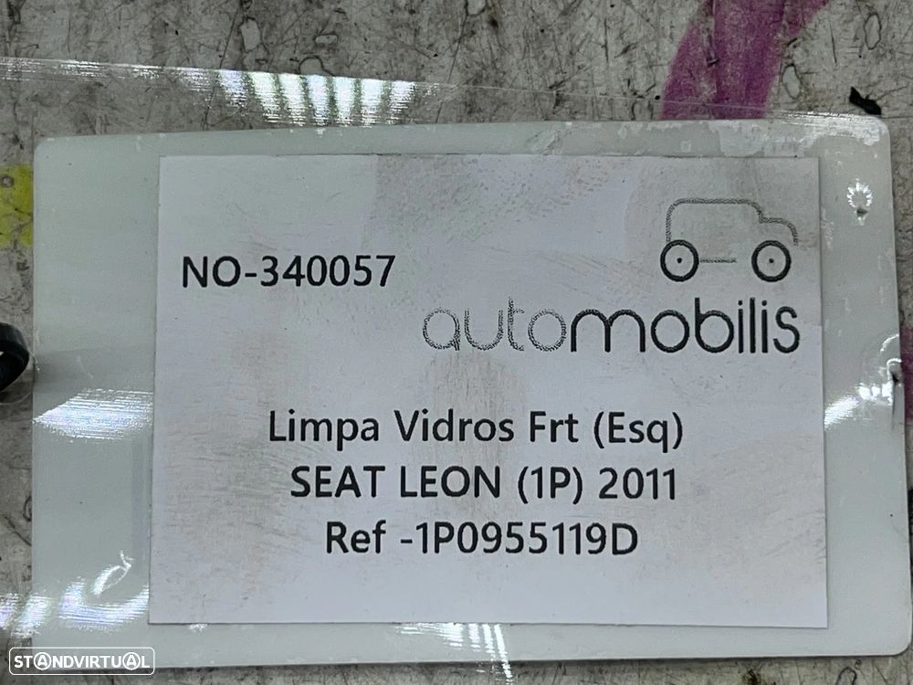 Motor Limpa vidros Frt Esq SEAT LEON (1P1) Ref. 1P0955119A - NO. 340056 - 3