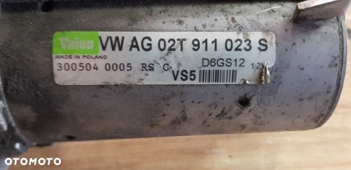 VOLKSWAGEN GOLF V 1.4 FSI ROZRUSZNIK 02T911023S - 2