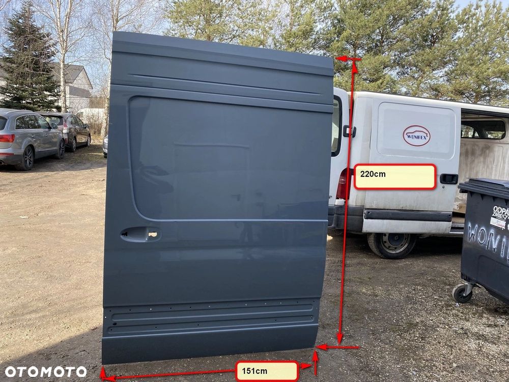 DRZWI TYLNE BOCZNE LEWE MERCEDES SPRINTER W907 W910 LIFT - 3