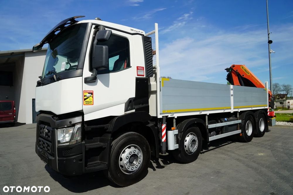 Renault C 430 / 8x4 / SKRZYNIOWY 7 M + HDS PALFINGER 33002 -wysów: 14,5 M / UDŹWIG 9800 KG / STEROWANIE RADIOWE / ROTATOR / EURO 6 - 9