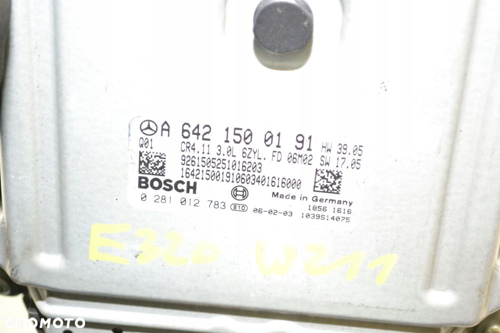 MERCEDES W211 KOMPUTER STEROWNIK SILNIKA ZESTAW DO ODPALENIA A6421500191 - 9