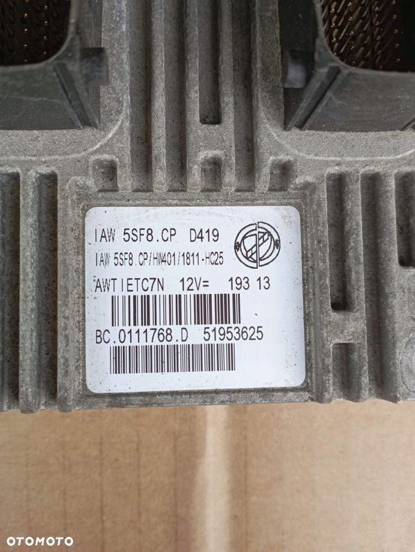 FIAT PANDA III 3 STEROWNIK KOMPUTER SILNIKA 51953625 - 2