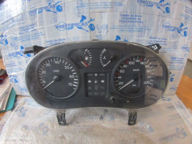 Quadrante 8200261119 RENAULT  CLIO 2 FASE 2 2003 1.5DCI 65CV 3P BRANCO KM/H DIGITAL Apoio Danificado - 1