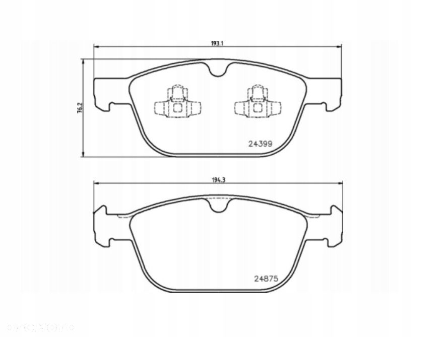 ZACISKI TARCZE KLOCKI LEWY PRAWY PRZÓD FORD MONDEO V MK5 328/30mm 14-21r. - 11