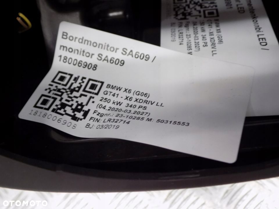 BMW G07 G05 G06 DESKA KONSOLA ORYGINAŁ SKÓRA - 12