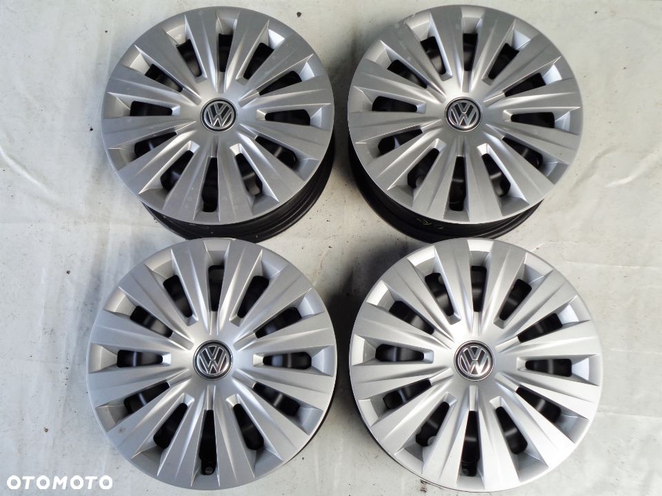 FELGI STALOWE + KOŁPAKI 15 GOLF TOURAN CADDY ET43 - 1