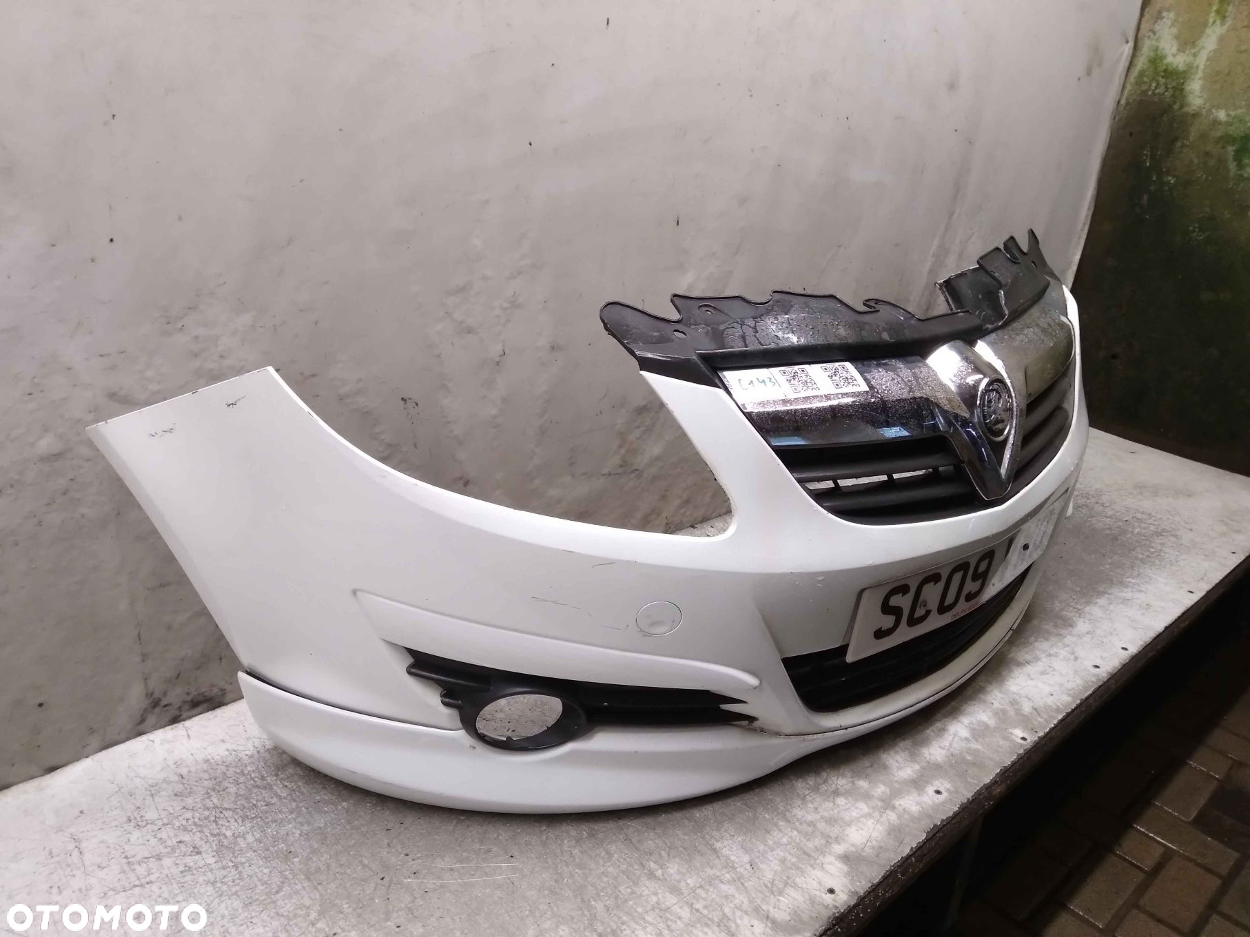 $ ZDERZAK PRZÓD PRZEDNI DO OPEL CORSA D Y474 Z40R BIAŁY DOKŁADKA TUNING !!! - 5