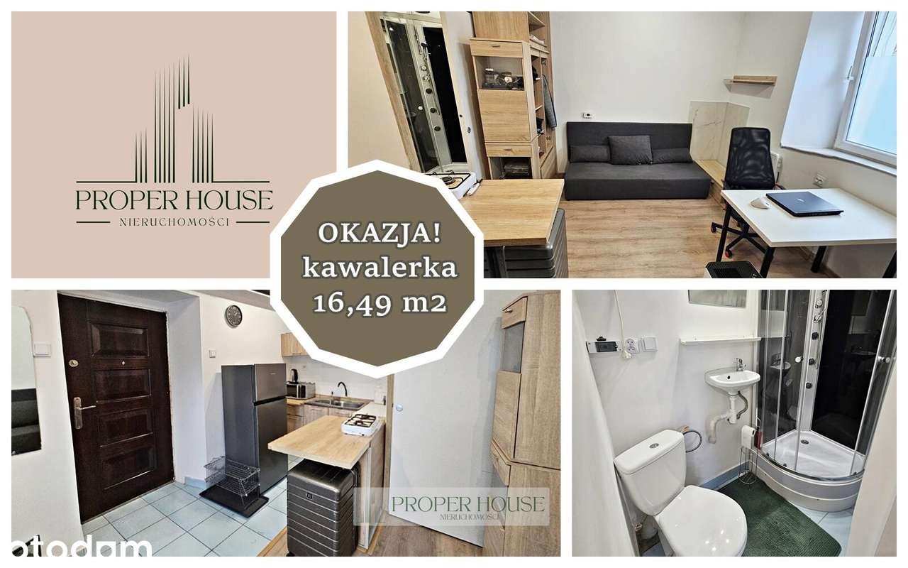 Pewna inwestycja!Rentowna Kawalerka 16m² po kapitalnym remoncie w '23!