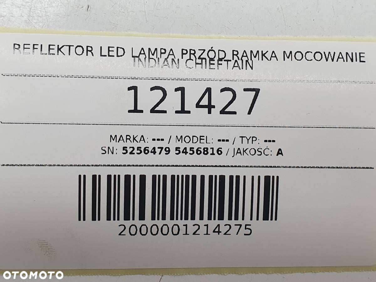 REFLEKTOR LED LAMPA PRZÓD RAMKA MOCOWANIE INDIAN CHIEFTAIN - 8