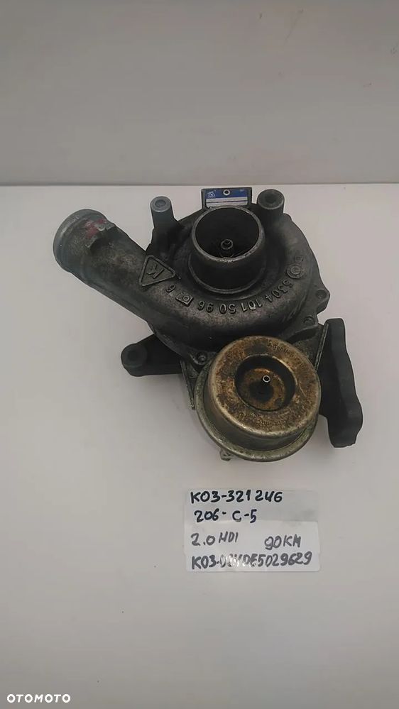 TURBINA 2.0 HDI 90KM 107KM 109KM 206 C5 K03-321246 K03-024DE5029629 - 1