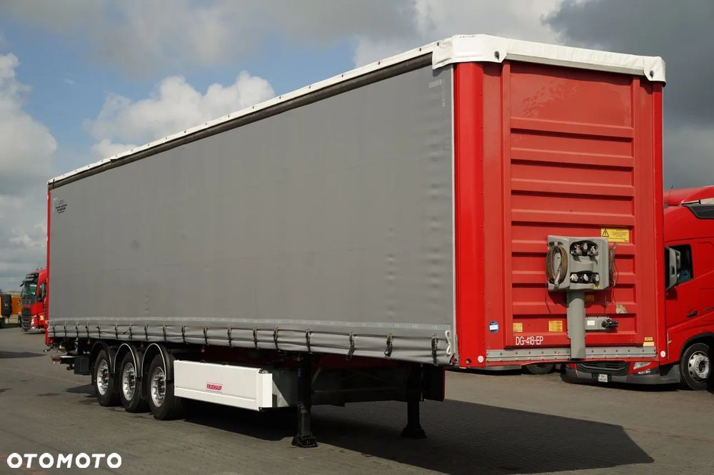 Fruehauf / FIRANKA / PALECIARA / WINDA DHOLLANDIA - 2 000 KG / MOCNA PODŁOGA / OŚ PODNOSZONA / OSIE SAF / - 8