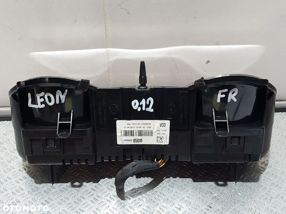 LICZNIK ZEGAR SEAT LEON II 2 1,8 TFSI R2012 LIFT FR NR 1P0920850M - 4