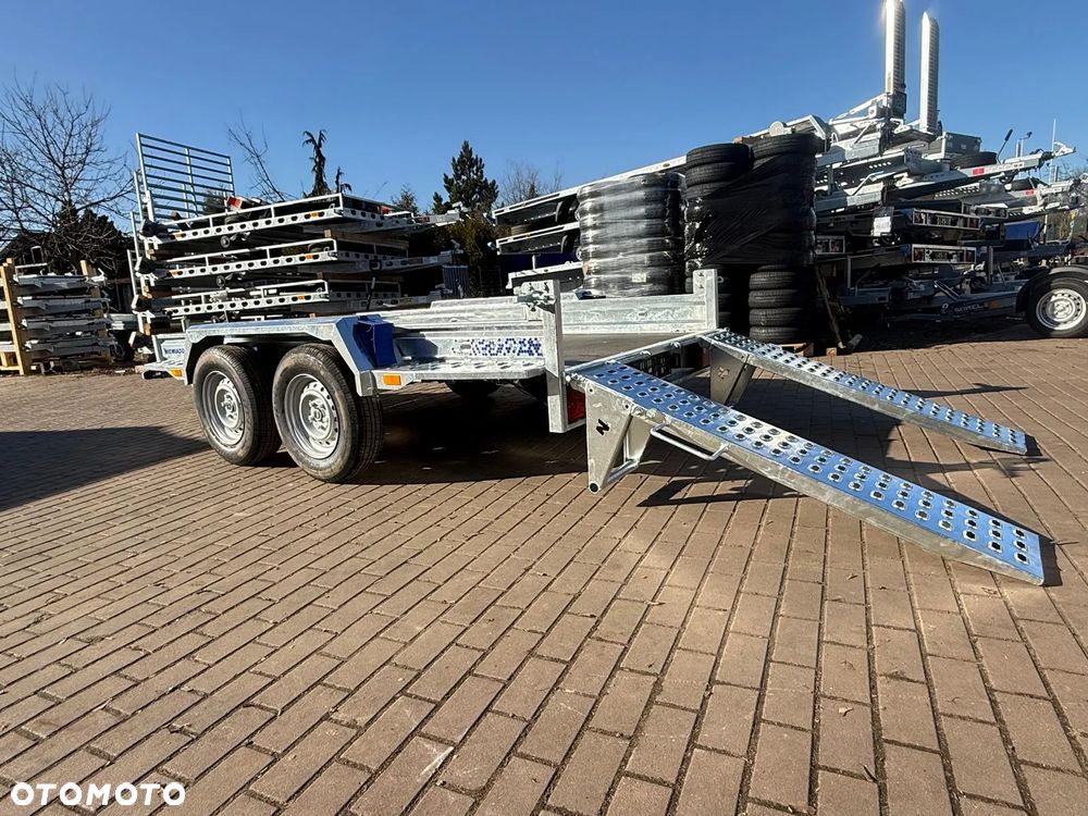 Niewiadów Przyczepa do przewozu sprzętu budowlanego Niewiadów K3027 Najazdy 305x155 cm pod minikoparke walec dostawa pod dom - 2