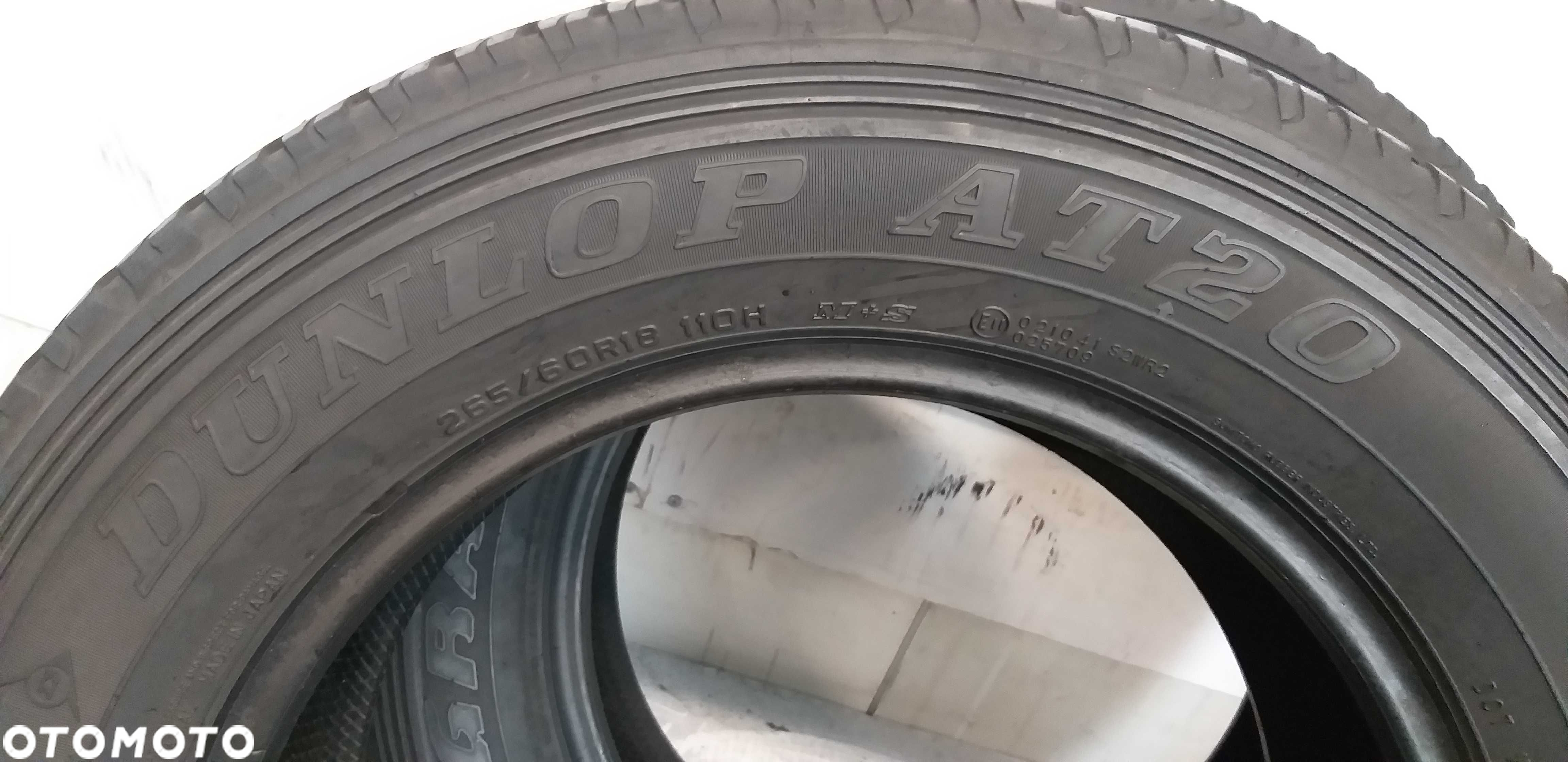 P552320M Para 265/60R18 Dunlop AT20 GrandTrek 2014rok - 4