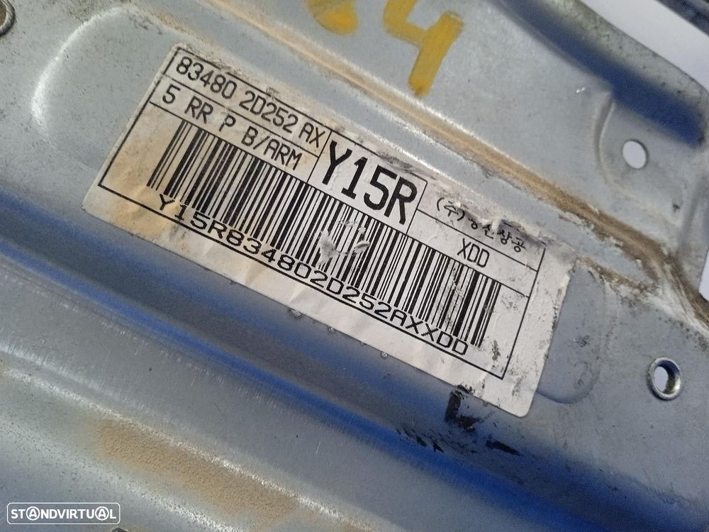 ELEVADOR DE VIDRO TRASEIRO DIREITO HYUNDAI ELANTRA SEDAN 2003 -8348020252AX - 1