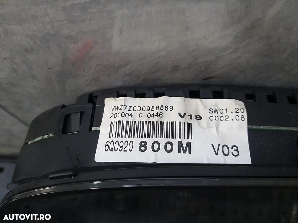 Ceasuri bord diesel vw polo 9n 6q0920800m - 2
