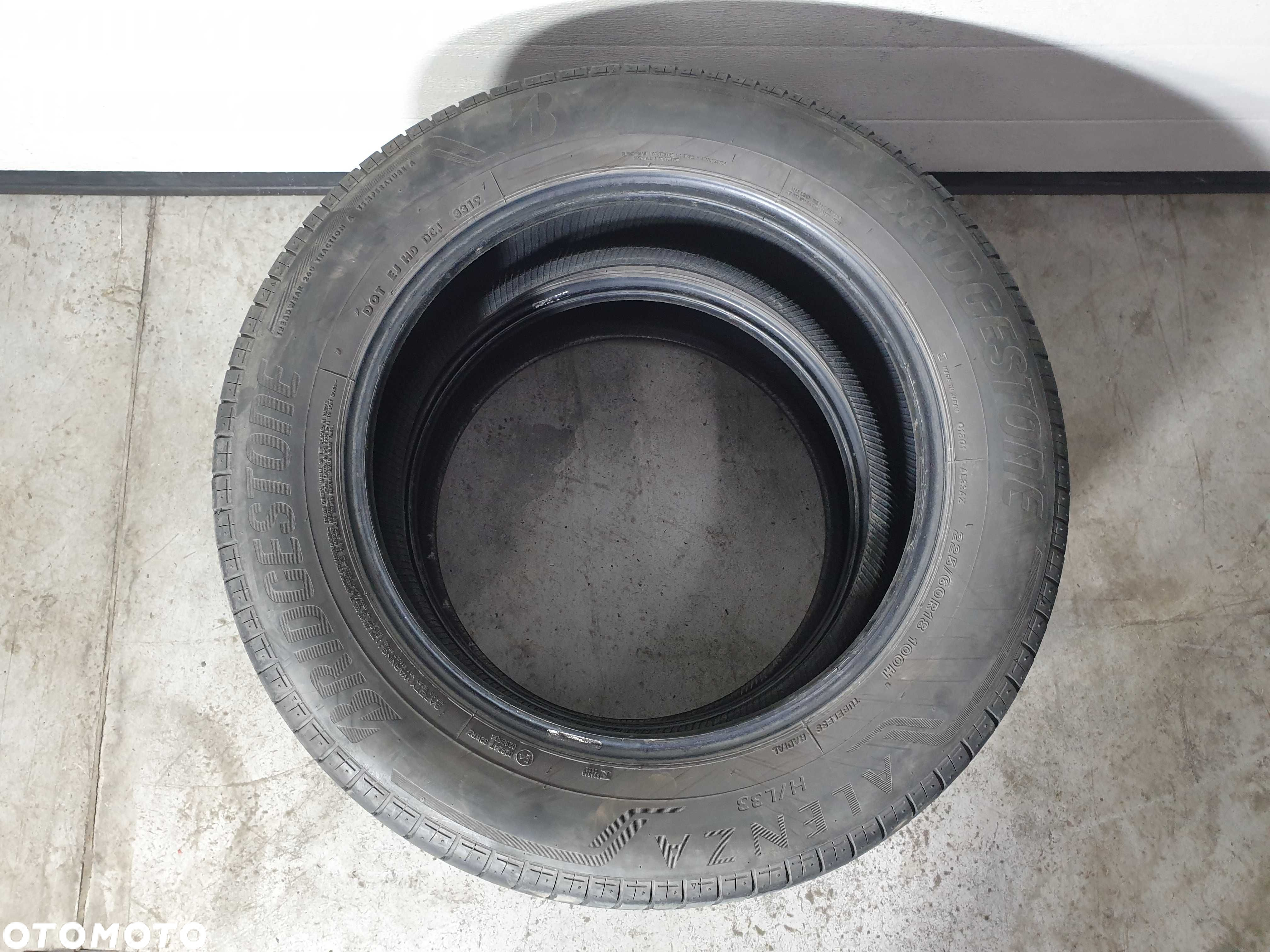 2szt. 225/60/18 100H Bridgestone Alenza H/L 33 5mm 2019r [ 1031 ] - 2