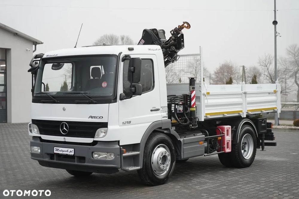 Mercedes-Benz ATEGO 1218 / 4x2 / WYWROTKA + HDS HIAB 0088 BS-3  / PILOT  /MANUAL - 7