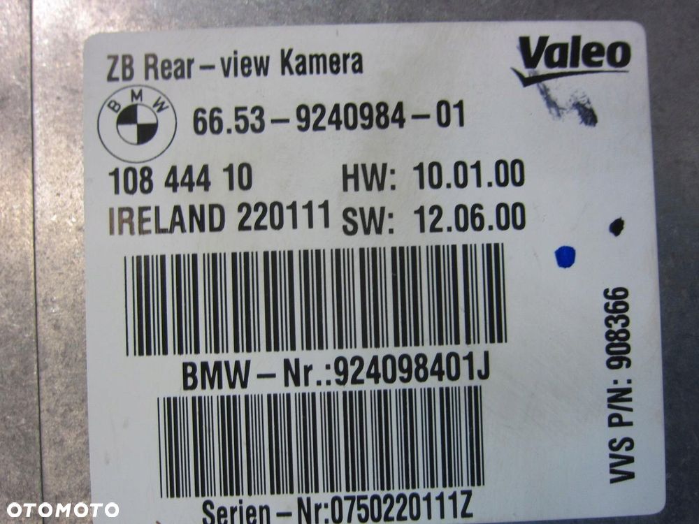 BMW X3 F25 F01 F10 F30 MODUŁ STEROWNIK KAMERY COFANIA 9240984 66539240984 - 5