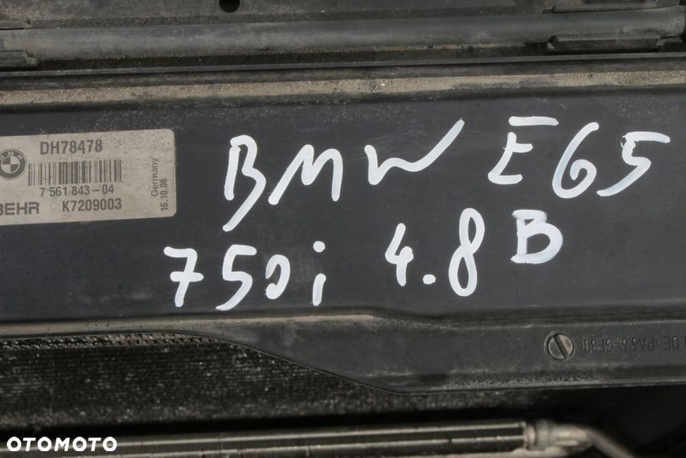 chłodnice BMW E65 E66 4,8 750 - 5