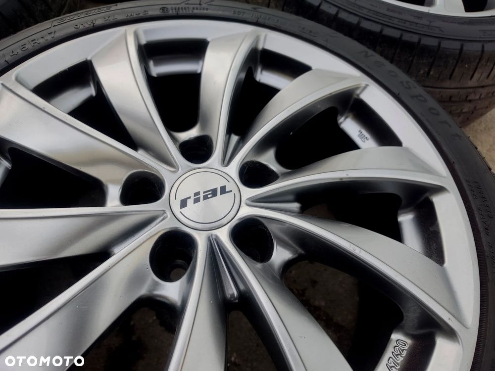 5x112 Felgi Aluminiowe Alufelgi 17 Koła Letnie lato AUDI A4 B5 B6 B7 A6 C5 C6 SEAT EXEO VW PASSAT B5 B6 B7 SKODA SUPERB MERCEDES 5mm Legnica ALU-RAD 215/45 21r. - 10