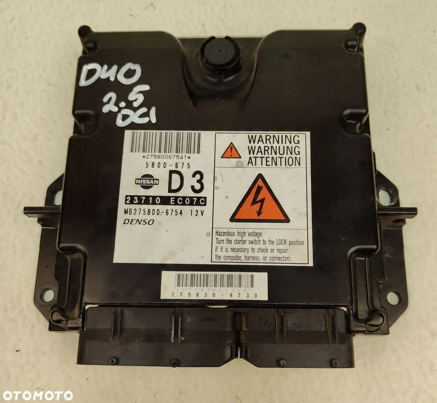 NISSAN NAVARA D40 PATHFINDER 2.5 DCI KOMPUTER STEROWNIK SILNIKA 23710-EC07C - 3