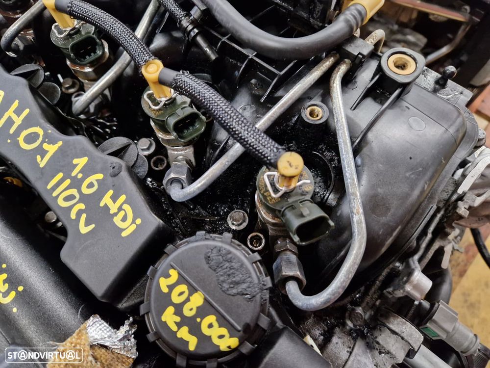 Motor usado 9H01 CITROEN C4 1.6 HDI 110CV PEUGEOT VOLVO 9HZ - 5