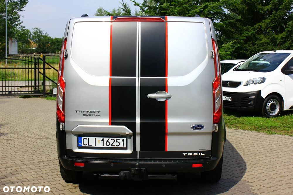 Ford TRANSIT CUSTOM TRAIL 2.0 TDCI 131KM 3 OSOBOWY NAVIGACJA KAMERA FELGI FULL OPCJA STAN PERFEKT FV23% - 21