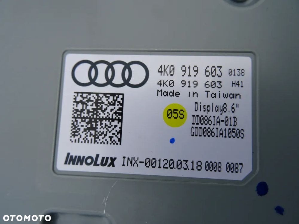 4K0919603 Panel klimatyzacji Audi A6 C8 4K czesci - 3
