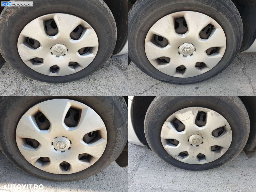Set 4 Jante Roti Tabla cu Capace 215 60 17 R16 Opel Astra J 2009 - 2015 Cod sdgjtccbaj16 - 1