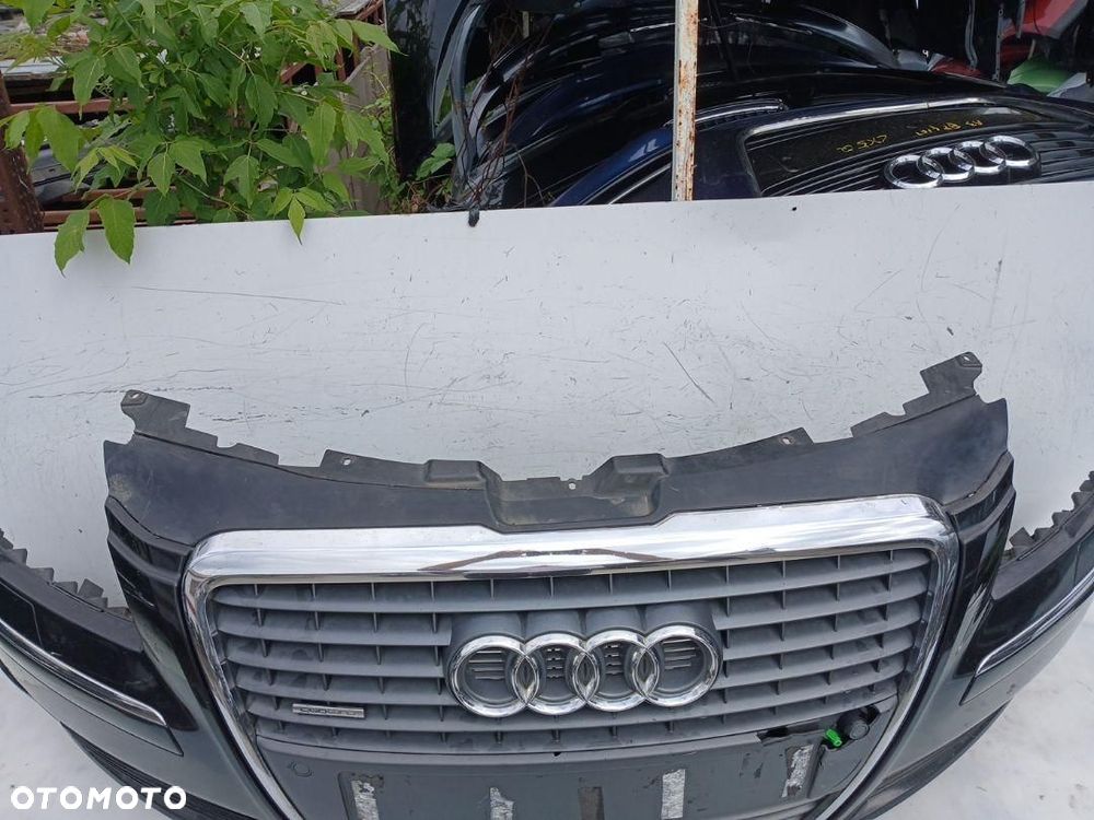 ZDERZAK PRZÓD PRZEDNI AUDI A8 D3 LIFT CZARNY PDC SPRYSKI 4E0807437AA - 8