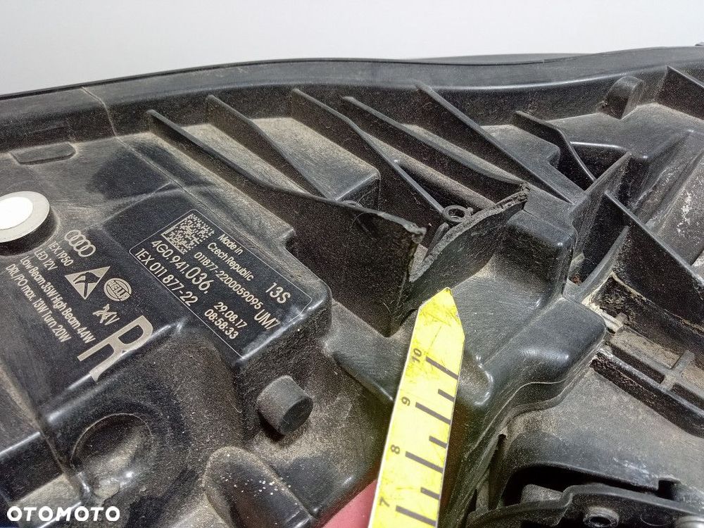 AUDI A6 C7 LIFT REFLEKTOR PRAWY LAMPA PRZEDNIA MATRIX EU 4G0941036 - 7