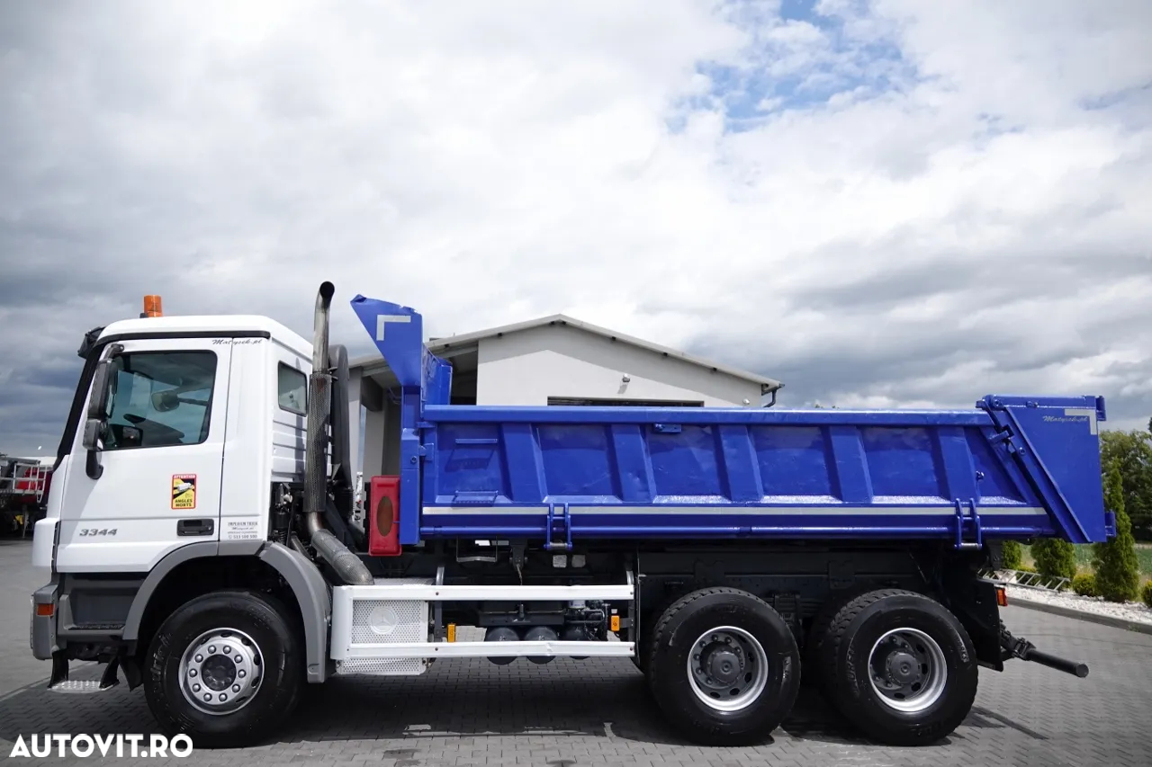 Mercedes-Benz ACTROS 3344 / 6x4 / BASCULATOR 2 STR. / BORDMATIC / HYDROBRA / HYDROKLAPA / EPS + AMBRIEI - 10
