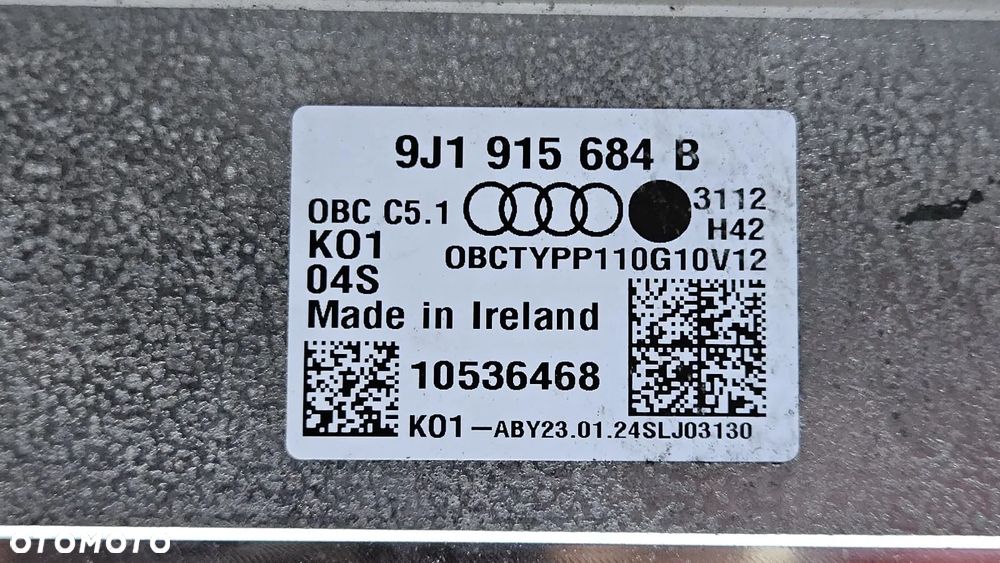 AUDI E-TRON ŁADOWARKA DO AKUMULATORA WYSOKIEGO NAPIĘCIA 9J1915684B - 4