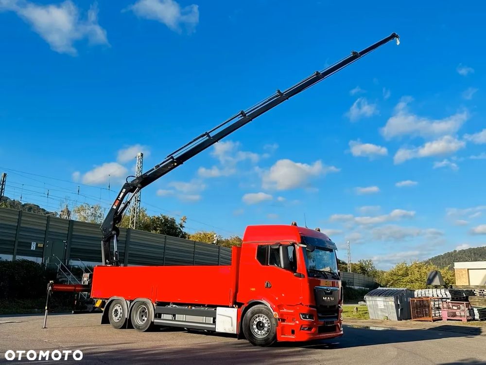 MAN TGS 26.470 6x2 //NOWY// HDS dzwig żuraw HIAB 228-6x wysów 18metró!!! 5i6 funkcja RADIO, Skrzynia łądunkowa. NOWY 2025 od ręki !!! - 2