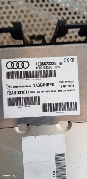 Modul Interfata Telefon Audi A8 D3 An 2004-2008 Cod 4E0862333B - 2