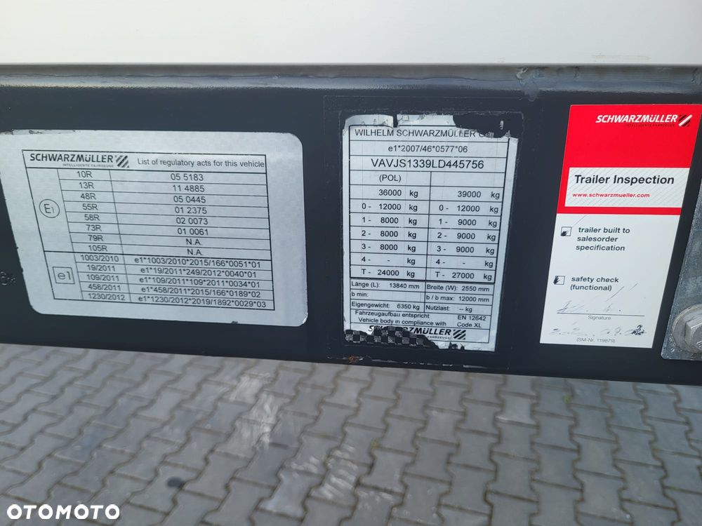 Schwarzmuller Firana Standard Oś i Dach Podnoszone SAF KRAJOWA - 18