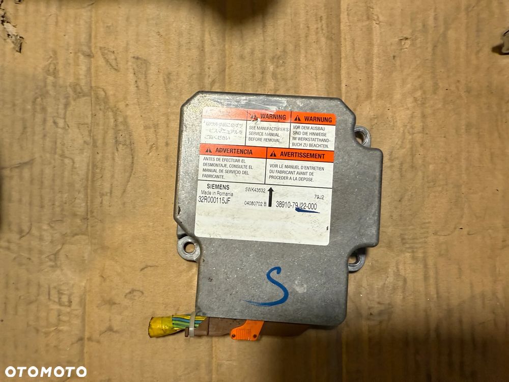 Zestaw Airbag poduszki pasy sensor Fiat Sedici 7391079J10 OE - 6