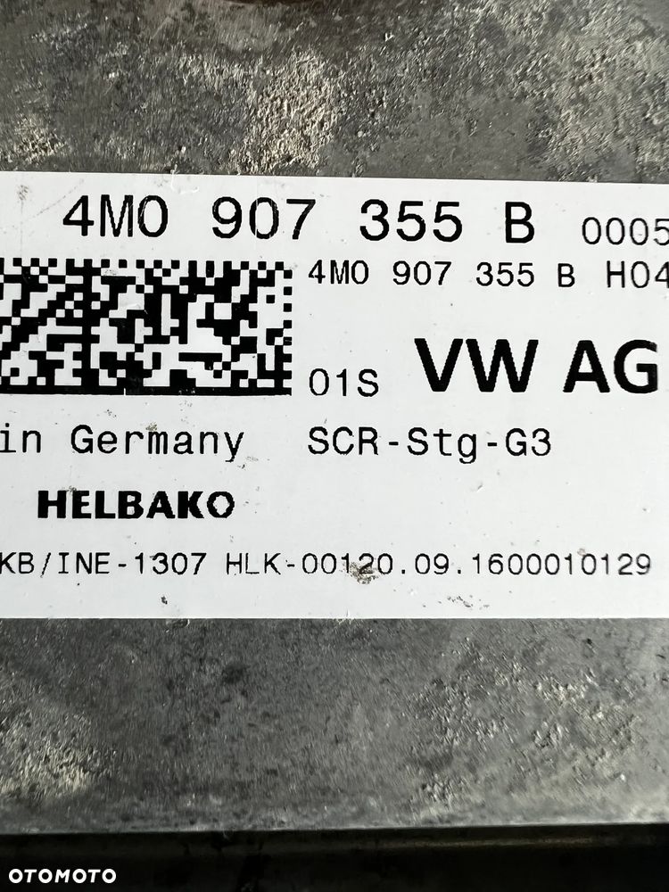 MODUŁ KOMPUTER STEROWNIK ADBLUE AUDI A4 B9 A5 8W 2.0 TDI 4M0907355B - 2