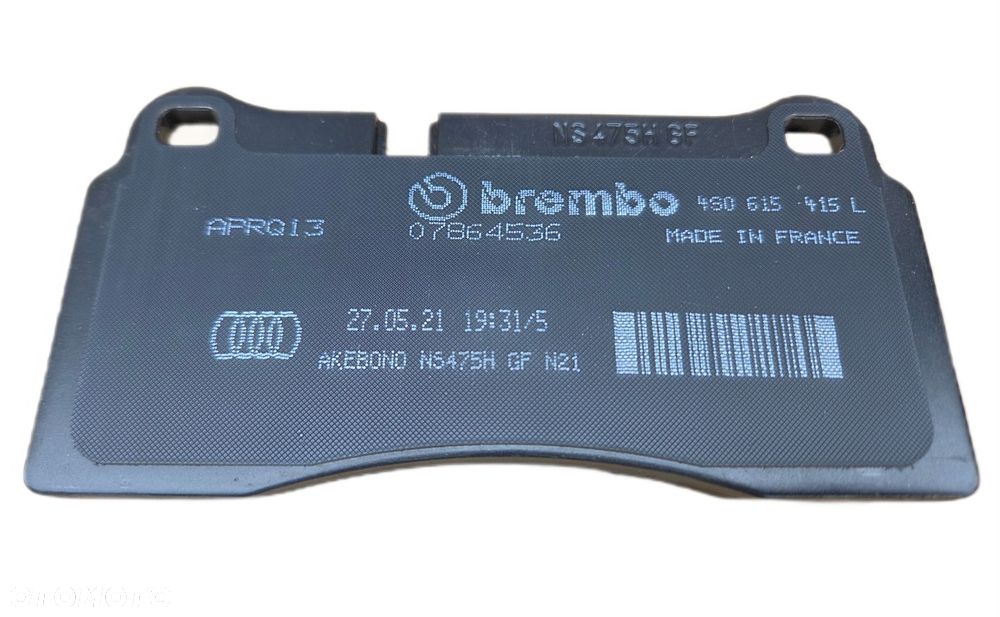 oe audi r8 4s 420 lamborgini huracan klocki hamulcowe tył tylne 4s0615415l - 3