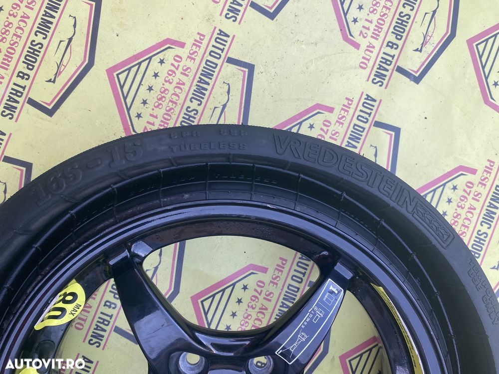 Roata rezerva space master OEM Mercedes 165 15 W209 R170 CLK 5X112 - 4
