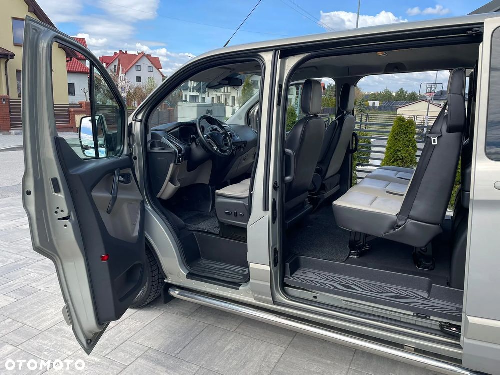 Ford TRANSIT CUSTOM Klima Navi Kamera Grzane Fotele 2xDrzwi Boczne Skóry Dubel Kabina Tempomat 2xPdc Rury - 12